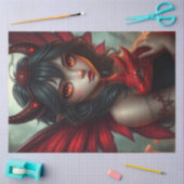 Mysteriöse Gothic Dragon Fairy Seidenpapier (Basteln)