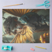 Mysteriöse Gothic Dragon Fairy Seidenpapier (Basteln)