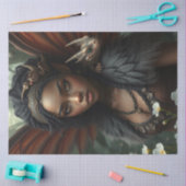 Mysteriöse Gothic Dragon Fairy Seidenpapier (Basteln)