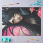 Mysteriöse Gothic Dragon Fairy Seidenpapier (Basteln)