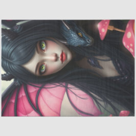 Mysteriöse Gothic Dragon Fairy Seidenpapier