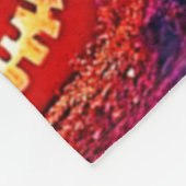 Mysteriöse Hexe im verzauberten Holzdesign Fleecedecke (Ecke)