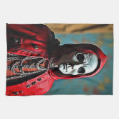 Mysteriöse Kapuze Geschirrtuch (Horizontal)