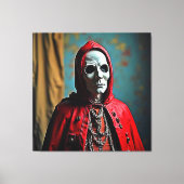 Mysteriöse Kapuze Leinwanddruck (Vorderseite)