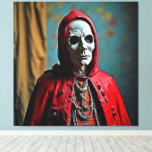 Mysteriöse Kapuze Leinwanddruck (Insitu (Holzboden))