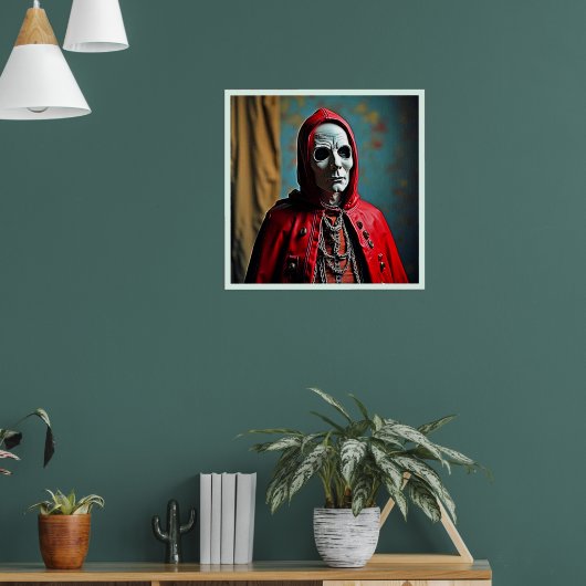 Mysteriöse Kapuze Poster (Wohnzimmer 1)