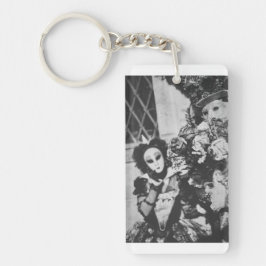 Mysteriöse Karnevalmasken in Venedig, Italien Schlüsselanhänger