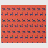 Mysteriöse Katze Geschenkpapier (Flach)