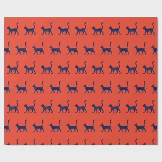 Mysteriöse Katze Geschenkpapier (Flach)