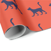 Mysteriöse Katze Geschenkpapier (Rolleneckpunkt)