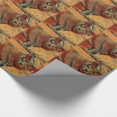 Mysteriöse Katze Geschenkpapier (Ecke)