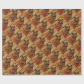 Mysteriöse Katze Geschenkpapier (Flach)