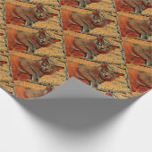 Mysteriöse Katze Geschenkpapier (Ecke)