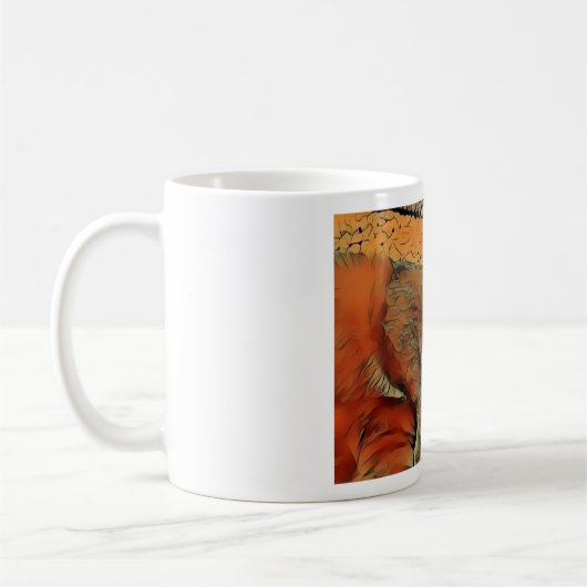 Mysteriöse Katze Kaffeetasse (Links)