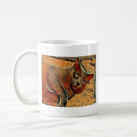 Mysteriöse Katze Kaffeetasse (Links)