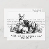 Mysteriöse Katzen Postkarte (Vorne/Hinten)