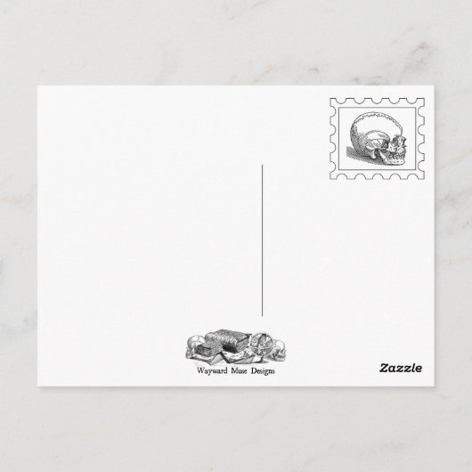 Mysteriöse Katzen Postkarte (Rückseite)