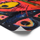 Mysteriöse Katzen - Whimsikkunst drucken Poster (Ecke)