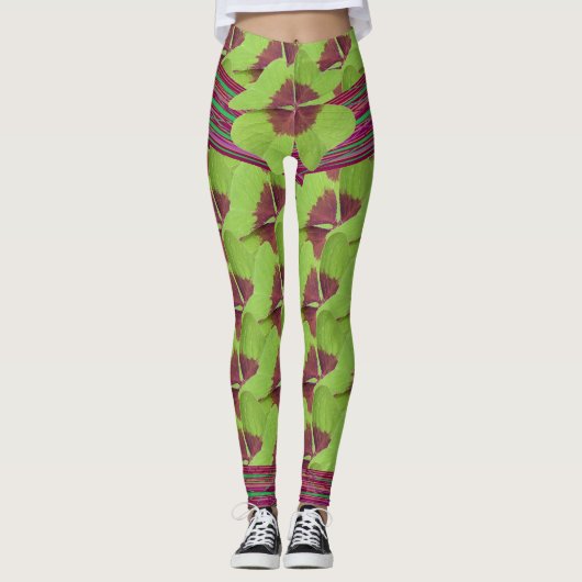 Mysteriöse Klee Leggings (Vorderseite)