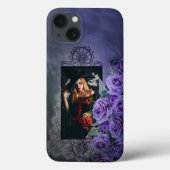 Mysteriöse Lila Gotik: Spitzen, Rose Case-Mate iPhone Hülle (Rückseite)