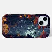 Mysteriöse Mansion Pixel Art Case-Mate iPhone Hülle (Rückseite (Horizontal))