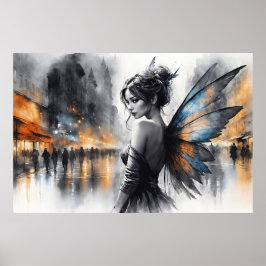 Mysteriöse Märchenmisten in der Stadt, die ätheris Poster