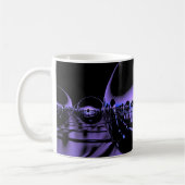 Mysteriöse Metallorben in blass violettem Licht Kaffeetasse (Links)