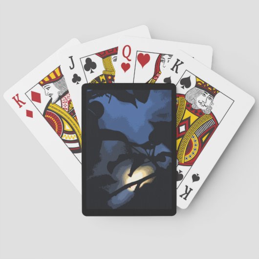 Mysteriöse Mondspielkarten Spielkarten (Rückseite)
