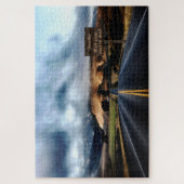 Mysteriöse Natur Szene Straße Schild heiraten Me P Puzzle (Vertikal)