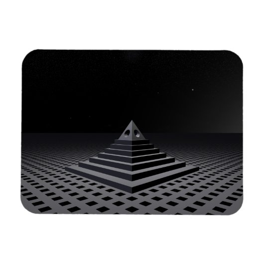 Mysteriöse Pyramide Magnet (Horizontal)