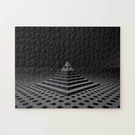 Mysteriöse Pyramide Puzzle (Horizontal)