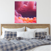 Mysteriöse rosa und orangefarbene Wolken Leinwanddruck (Insitu (Schlafzimmer))