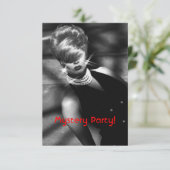 Mysteriöse Schmuckstücke Heist Mystery Party Einla Einladung (Stehend Vorderseite)