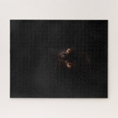 Mysteriöse schwarze Katze am schwersten Puzzle (Horizontal)