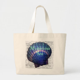 Mysteriöse Seebacke mit Muschel Jumbo Stoffbeutel