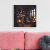 Mysteriöse Seebühne Leinwanddruck (Insitu (Wohnzimmer))