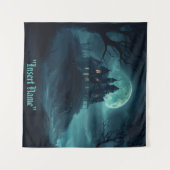 Mysteriöse Seebühne Wandteppich (Vorderseite (Horizontal))