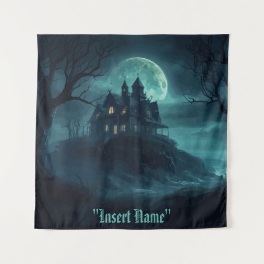 Mysteriöse Seebühne Wandteppich (Vorderseite)