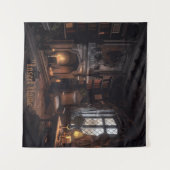 Mysteriöse Seebühne Wandteppich (Vorderseite (Horizontal))