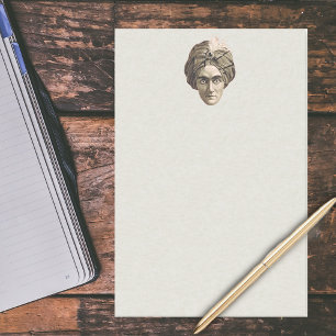 Mysteriöse Spooky Magical Genie Kopf Gesicht Turba Post-it Klebezettel