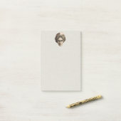 Mysteriöse Spooky Magical Genie Kopf Gesicht Turba Post-it Klebezettel (Auf Schreibtisch)