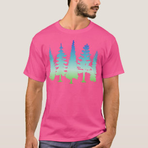 Mysteriöse Waldlandschaft Silhouette Streetwear T-Shirt