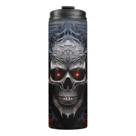 Mysteriöse Wrap des Metallschädels | Gothic Skull Thermosbecher