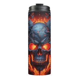 Mysteriöse Wrap des Metallschädels | Gothic Skull Thermosbecher