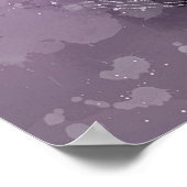 mysteriöse Zauberfigur Aquarellmalerei Poster (Ecke)