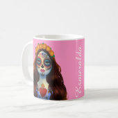 Mysteriöse Zuckerkulomane Kaffeetasse (Vorderseite Links)