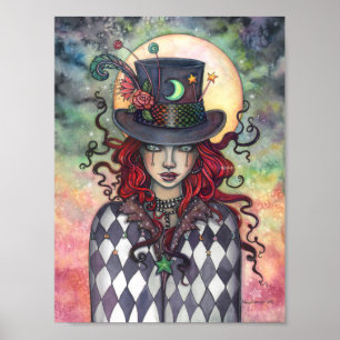 Mysteriöser Circus Mad Hatter Girl Molly Harrison Poster