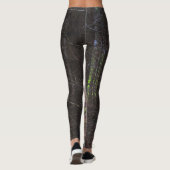 Mysteriöser Fichtenwald Leggings (Rückseite)