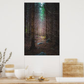 Mysteriöser Fichtenwald Poster (Küche)