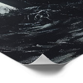 Mysteriöser grimmiger Sensenmann auf einem magisch Poster (Ecke)